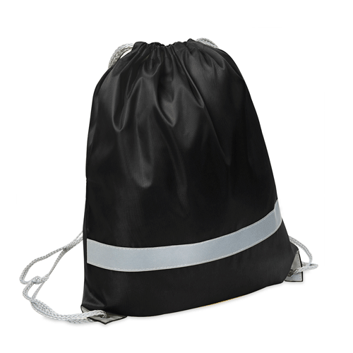 Рюкзак - мешок со светоотражающей полосой RAY черный