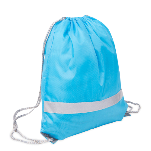 Рюкзак - мешок со светоотражающей полосой RAY голубой