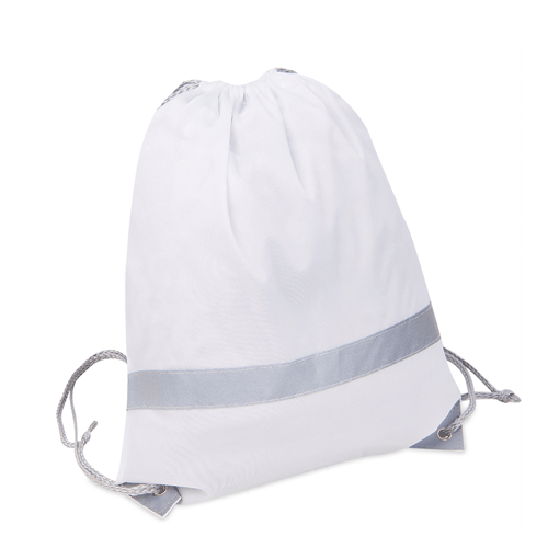 Рюкзак - мешок со светоотражающей полосой RAY белый