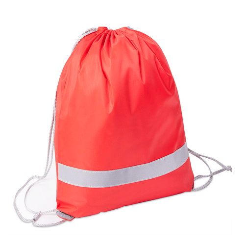 Рюкзак - мешок со светоотражающей полосой RAY красный