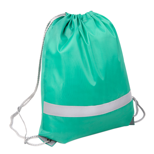 Рюкзак - мешок со светоотражающей полосой RAY зеленый