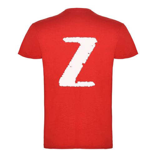 Футболка с надписью Z красная