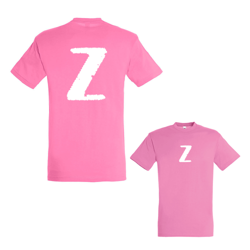 футболка с надписью Z розовая