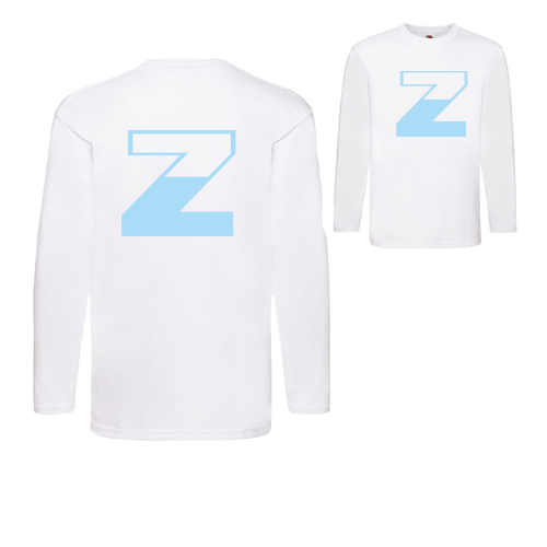 Мужская футболка с буквой Z белая