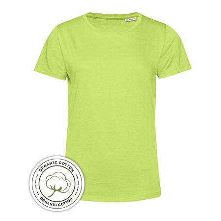 Женская футболка Color Organic из органического хлопка зелёное яблоко