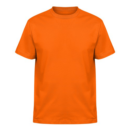 Футболка мужская с логотипом компании «Стил» оранжевая