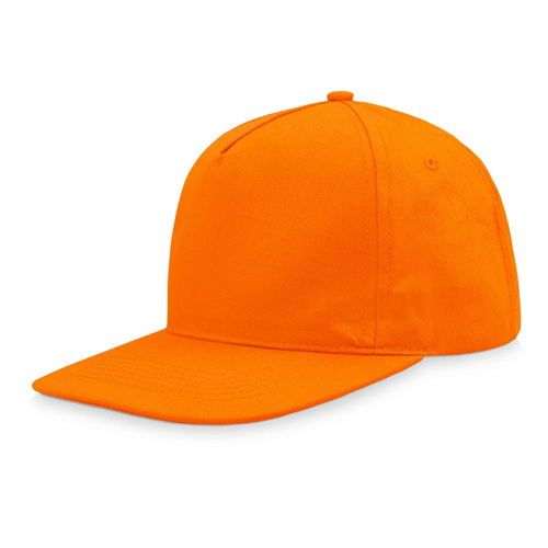 Бейсболка с логотипом и прямым козырьком на липучке Сидней оранжевая