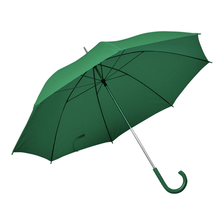 Зонт-трость Лоу зеленый под логотип