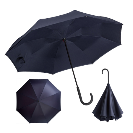 Зонт-трость Наоборот темно-синий