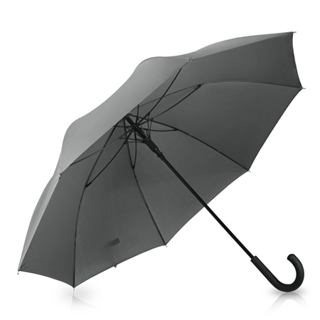 Зонт-трость «Lunker» серый