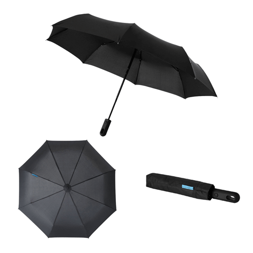 Зонт складной автоматический «Traveler» черный