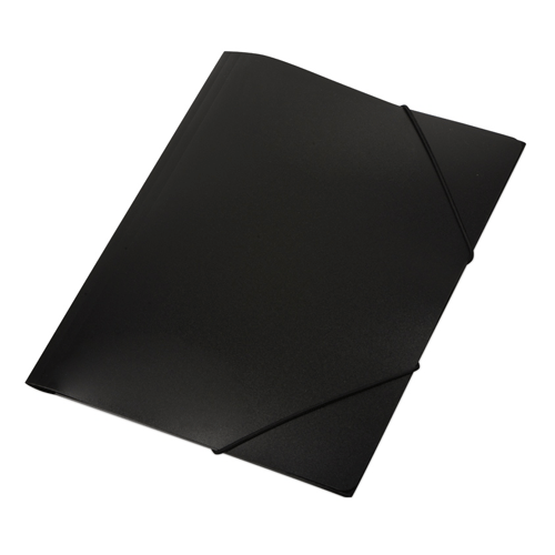 Папка на резинке А4 формата черная