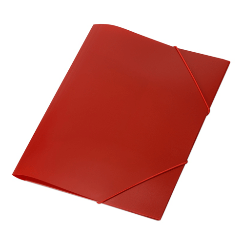 Папка на резинке А4 формата красная