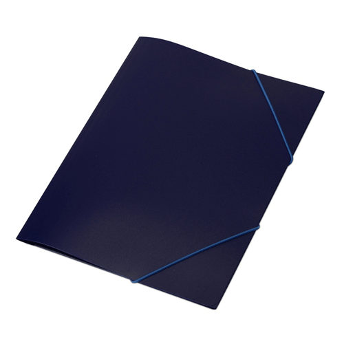 Папка на резинке А4 формата синяя