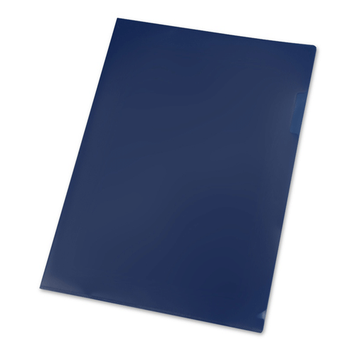 Папка-уголок А4 формата синяя