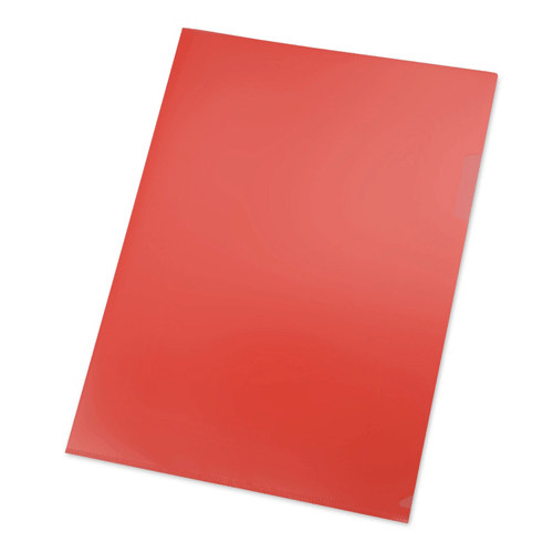Папка-уголок А4 формата красная