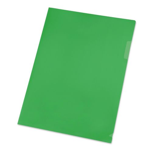 Папка-уголок А4 формата зеленая