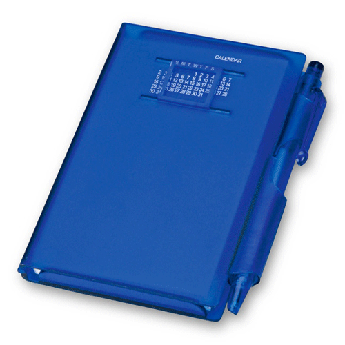 Записная книжка с ручкой и «вечным» календарем Альманах синяя
