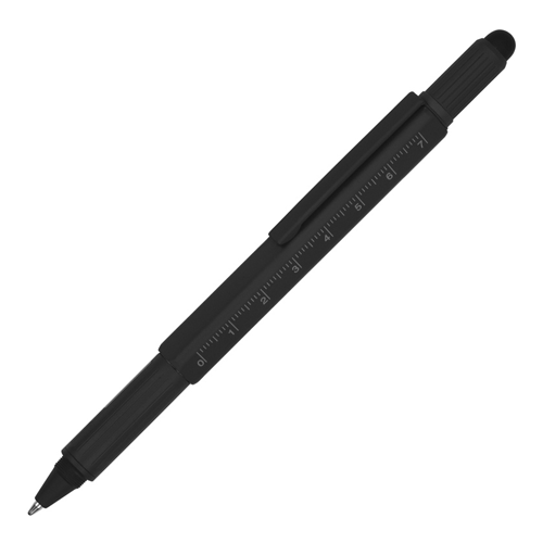 Ручки-стилус «Tool» с уровнем и отверткой черная