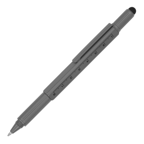 Ручки-стилус «Tool» с уровнем и отверткой серая