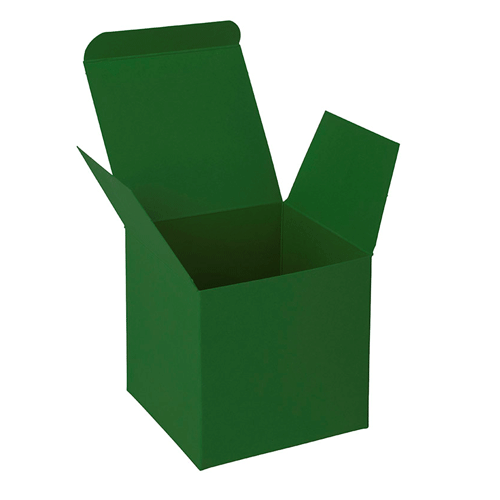 Коробка подарочная CUBE темно-зеленая