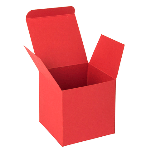 Коробка подарочная CUBE красная