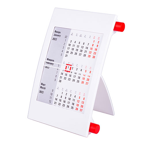 Календарь сувенирный бело-красный Color на 2 года (2024-2025)