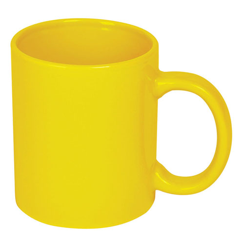Кружка керамическая Дрезден желтая с логотипом