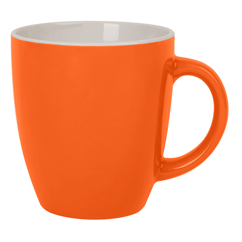 Кружка керамическая ANNA оранжевая для логотипа компании