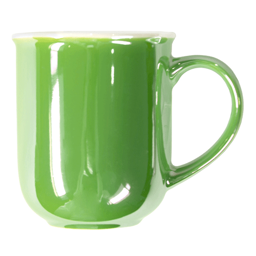 Кружка фарфороваяPerlamut зеленая