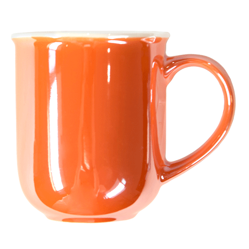 Кружка фарфороваяPerlamut оранжевая