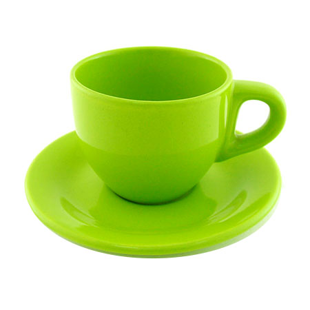 Кофейные пары керамические зеленые Локси