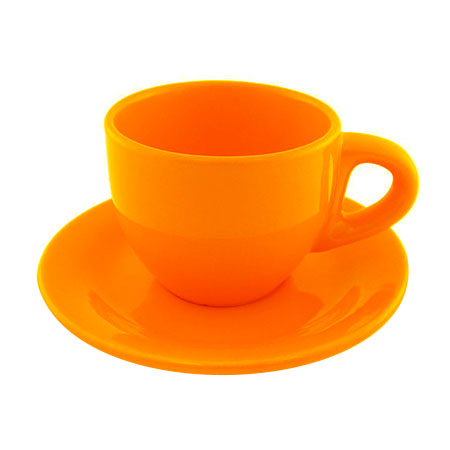 Кофейные пары керамические оранжевые Шагал