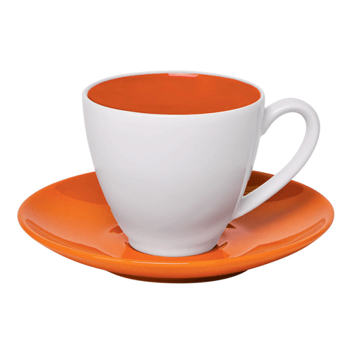 Чайная пара Galena бело-оранжевая