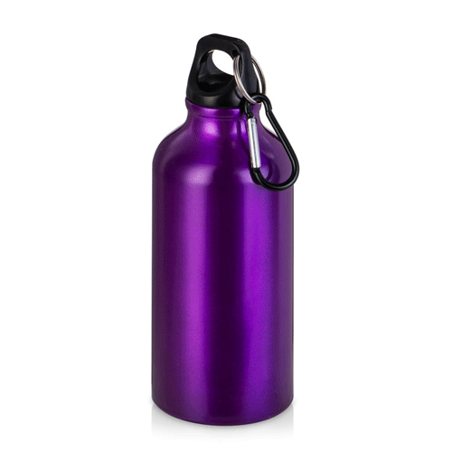Бутылка с карабином «Hip S» , 400 мл, пурпурный