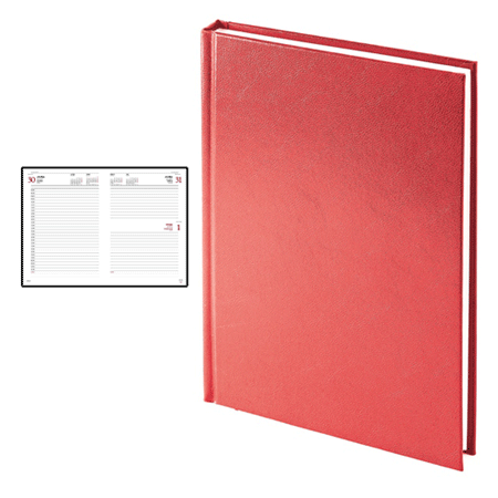 Ежедневник датированный красный «Ideal New» на 2022 год