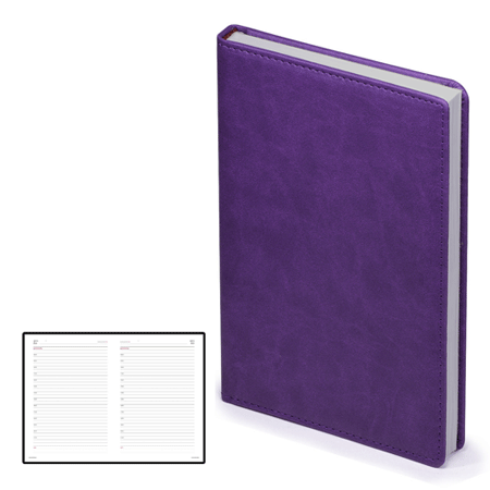 Ежедневник недатированный фиолетовый Velvet А5