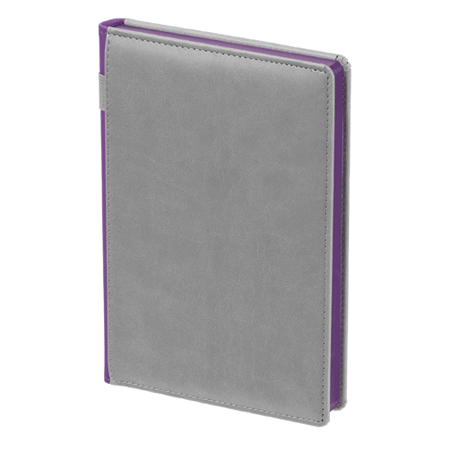 Ежедневник недатированный серый с фиолетовым Spain А5
