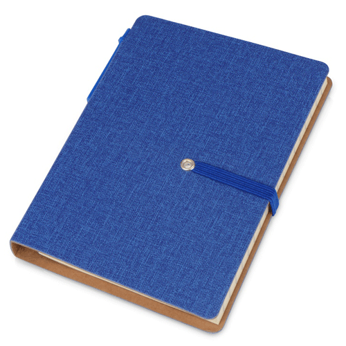 Блокнот синий с ручкой Stick А6